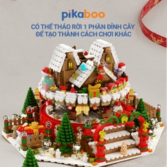 Đồ chơi lắp ráp xếp hình Hộp nhạc cây Thông Noel Pikaboo