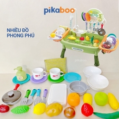 Đồ chơi rửa chén cho bé, đồ chơi nhà bếp cho bé Pikaboo, chất liệu cao cấp an toàn sinh động đẹp mắt