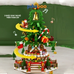Đồ chơi lắp ráp xếp hình Hộp nhạc cây Thông Noel Pikaboo
