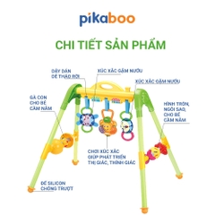 Kệ xúc xắc chữ A cao cấp Pikaboo, giúp bé phát triển đa giác quan, chất liệu nhựa cao cấp an toàn