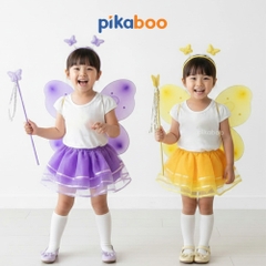 Đồ chơi cánh tiên cho bé gái Pikaboo, kiểu dáng cánh bướm và bông hoa xinh xắn, màu sắc đẹp