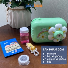 Đồ chơi máy ảnh phun bong bóng xà phòng Pikaboo, họa tiết kiểu dáng bắt mắt,chất liệu an toàn cho bé