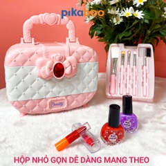 Bộ trang điểm thật cho bé gái an toàn Pikaboo chất liệu trang điểm thật, dễ dàng rửa sạch với nước