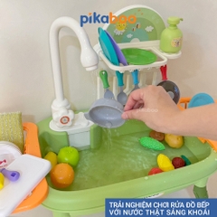 Đồ chơi rửa chén cho bé, đồ chơi nhà bếp cho bé Pikaboo, chất liệu cao cấp an toàn sinh động đẹp mắt
