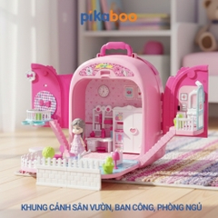 Đồ chơi trang điểm Pikaboo cho bé vui chơi nhập vai sáng tạo, chất liệu nhựa an toàn