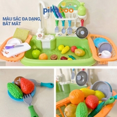 Đồ chơi rửa chén cho bé, đồ chơi nhà bếp cho bé Pikaboo, chất liệu cao cấp an toàn sinh động đẹp mắt