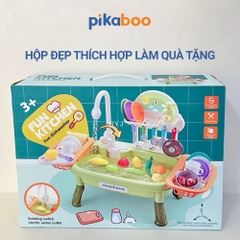 Đồ chơi rửa chén cho bé, đồ chơi nhà bếp cho bé Pikaboo, chất liệu cao cấp an toàn sinh động đẹp mắt