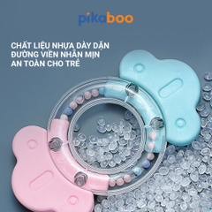 Bộ xúc xắc gặm nướu cao cấp 8 món Pikaboo, xúc xắc kết hợp silicone mềm cao cấp an toàn cho bé