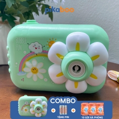 Đồ chơi máy ảnh phun bong bóng xà phòng Pikaboo, họa tiết kiểu dáng bắt mắt,chất liệu an toàn cho bé