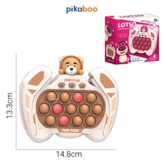 Pop it điện tử Pikaboo Đồ chơi máy chơi game bản mới bấm nút theo đèn nhạc với 4 giúp luyện phản xạ