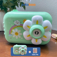Đồ chơi máy ảnh phun bong bóng xà phòng Pikaboo, họa tiết kiểu dáng bắt mắt,chất liệu an toàn cho bé