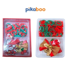 Cặp tóc, dây buộc tóc Giáng Sinh cho bé Pikaboo, món quà Noel xinh xắn