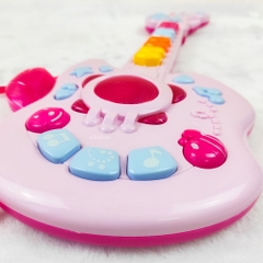 Đồ chơi đàn ghi ta điện tử có nhạc cho bé Pikaboo phím đàn và nút âm thanh sống động vui nhộn cho bé