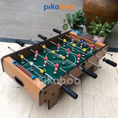 Bàn bi a, bóng đá trẻ em bằng gỗ cao cấp Pikaboo an toàn, trò chơi thể thao rèn luyện tốt cho bé