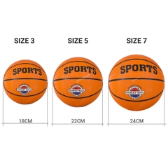 Bóng rổ cho bé size 3 5 7 cho cả trẻ em và người lớn Pikaboo an toàn (Tặng kim bơm)