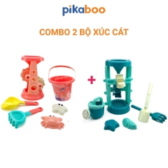 Đồ chơi xúc cát đi biển cho bé Pikaboo cao cấp làm từ nhựa ABS an toàn chắc chắn màu sắc đa dạng
