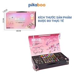 Đồ chơi hộp trang sức, xâu vòng tay Pikaboo, hạt vòng đa sắc và để bé sáng tạo, thiết kế sang trọng