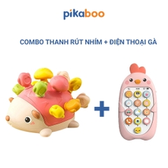 Đồ chơi trẻ em cao cấp giáo dục sớm montessori thanh rút nhím Pikaboo giúp bé rèn luyện đa giác quan