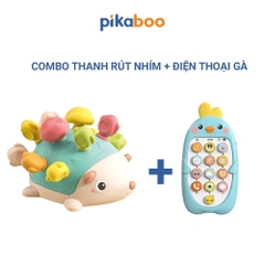 Đồ chơi trẻ em cao cấp giáo dục sớm montessori thanh rút nhím Pikaboo giúp bé rèn luyện đa giác quan