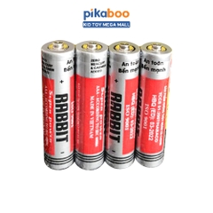 Pin tiểu pin đũa Con Thỏ dùng cho đồ chơi trẻ em Pikaboo 1 vỉ gồm 4 viên điện áp 1.5V