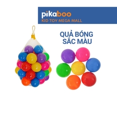 Quả bóng sắc màu Pikaboo đường kính 7cm cho bé trai bé gái vui chơi cùng bể bơi phao những ngày hè