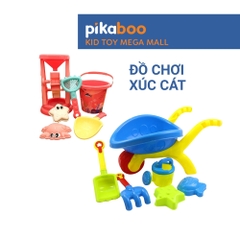Đồ chơi xúc cát đi biển cho bé Pikaboo cao cấp làm từ nhựa ABS an toàn chắc chắn màu sắc đa dạng
