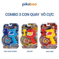 Đồ chơi con quay vô cực đại chiến Pikaboo, chất liệu nhựa kết hợp kim loại cao cấp an toàn bền đẹp