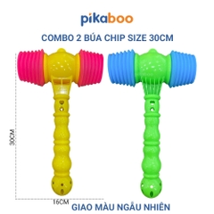 Búa nhựa hơi 2 đầu Pikaboo, chất liệu nhựa ABS an toàn, kích thích trí tuệ và tư duy phản xạ của bé