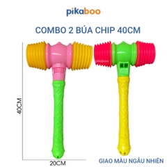 Búa nhựa hơi 2 đầu Pikaboo, chất liệu nhựa ABS an toàn, kích thích trí tuệ và tư duy phản xạ của bé