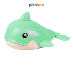 Đồ chơi cá heo phun nước nhà tắm Pikaboo, họa tiết bắt mắt, chất liệu silicone mềm dẻo an toàn