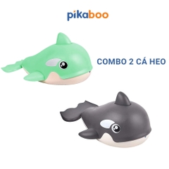 Đồ chơi cá heo phun nước nhà tắm Pikaboo, họa tiết bắt mắt, chất liệu silicone mềm dẻo an toàn