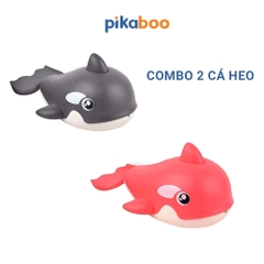 Đồ chơi cá heo phun nước nhà tắm Pikaboo, họa tiết bắt mắt, chất liệu silicone mềm dẻo an toàn