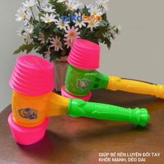 Búa nhựa hơi 2 đầu Pikaboo, chất liệu nhựa ABS an toàn, kích thích trí tuệ và tư duy phản xạ của bé