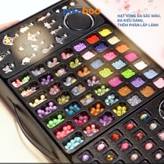 Đồ chơi hộp trang sức, xâu vòng tay Pikaboo, hạt vòng đa sắc và để bé sáng tạo, thiết kế sang trọng