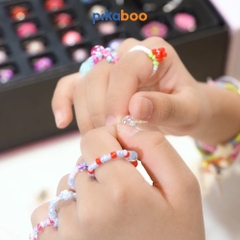 Đồ chơi hộp trang sức, xâu vòng tay Pikaboo, hạt vòng đa sắc và để bé sáng tạo, thiết kế sang trọng
