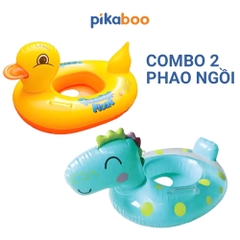 Phao bơi cho bé Pikaboo, kiểu dáng phao ngồi đẹp, chất liệu cao cấp dai bền hoạ tiết in hình sắc nét
