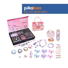 Đồ chơi hộp trang sức, xâu vòng tay Pikaboo, hạt vòng đa sắc và để bé sáng tạo, thiết kế sang trọng