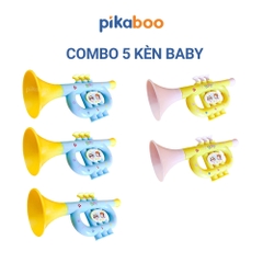 Kèn thổi cho bé Pikaboo, kèn đồ chơi có âm thanh vang, chất liệu nhựa dày dặn nhẵn mịn an toàn