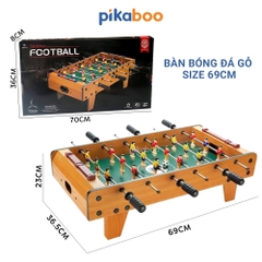 Bàn bi a, bóng đá trẻ em bằng gỗ cao cấp Pikaboo an toàn, trò chơi thể thao rèn luyện tốt cho bé