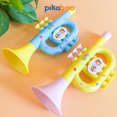 Kèn thổi cho bé Pikaboo, kèn đồ chơi có âm thanh vang, chất liệu nhựa dày dặn nhẵn mịn an toàn