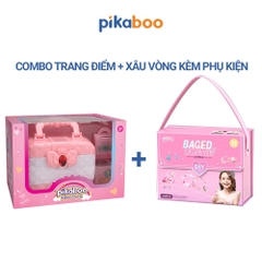 Bộ trang điểm thật cho bé gái an toàn Pikaboo chất liệu trang điểm thật, dễ dàng rửa sạch với nước