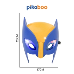 Mặt nạ siêu nhân cho bé trai Pikaboo, có đèn sáng nhấp nháy bắt mắt