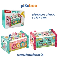 Đồ chơi cho bé đập chuột kết hợp câu cá Pikaboo rèn luyện nhanh tay tinh mắt chất liệu an toàn
