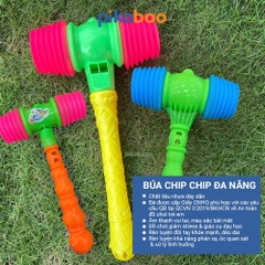 Búa nhựa hơi 2 đầu Pikaboo, chất liệu nhựa ABS an toàn, kích thích trí tuệ và tư duy phản xạ của bé
