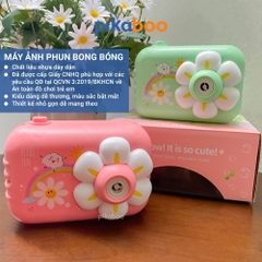 Đồ chơi máy ảnh phun bong bóng xà phòng Pikaboo, họa tiết kiểu dáng bắt mắt,chất liệu an toàn cho bé