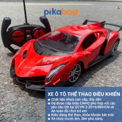 Siêu xe điều khiển địa hình Pikaboo, thiết kế xe chạy bằng pin sạc, kiểu dáng siêu xe xịn xò bắt mắt