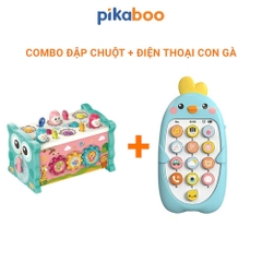 Đồ chơi cho bé đập chuột kết hợp câu cá Pikaboo rèn luyện nhanh tay tinh mắt chất liệu an toàn