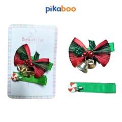 Cặp tóc, dây buộc tóc Giáng Sinh cho bé Pikaboo, món quà Noel xinh xắn