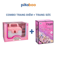 Bộ trang điểm thật cho bé gái an toàn Pikaboo chất liệu trang điểm thật, dễ dàng rửa sạch với nước