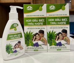 DDVS THẢO DƯỢC - HOA ĐẬU BIẾT, TRẦU KHÔNG 150ml